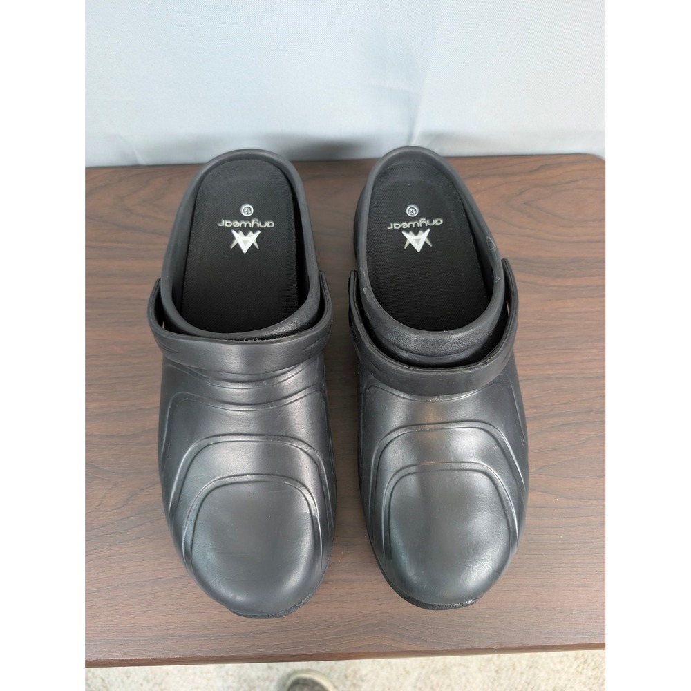 Anywear Slip Resistant Clogs Womens 12 Black Excellent